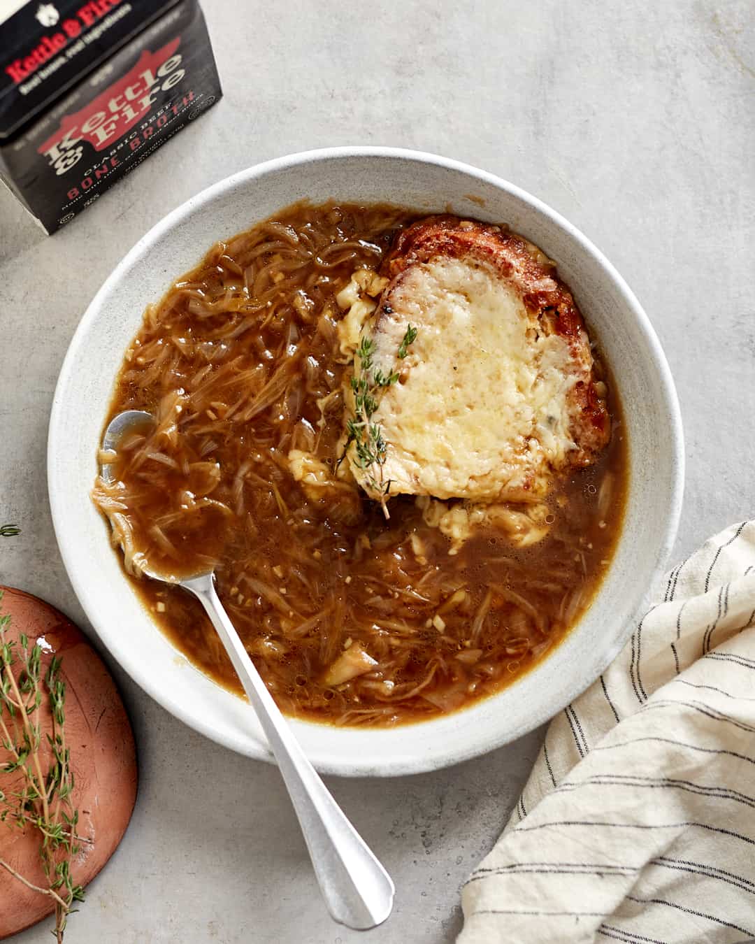 Easy French Onion Soup Recipe Primal Gourmet with Cheesy Crouton