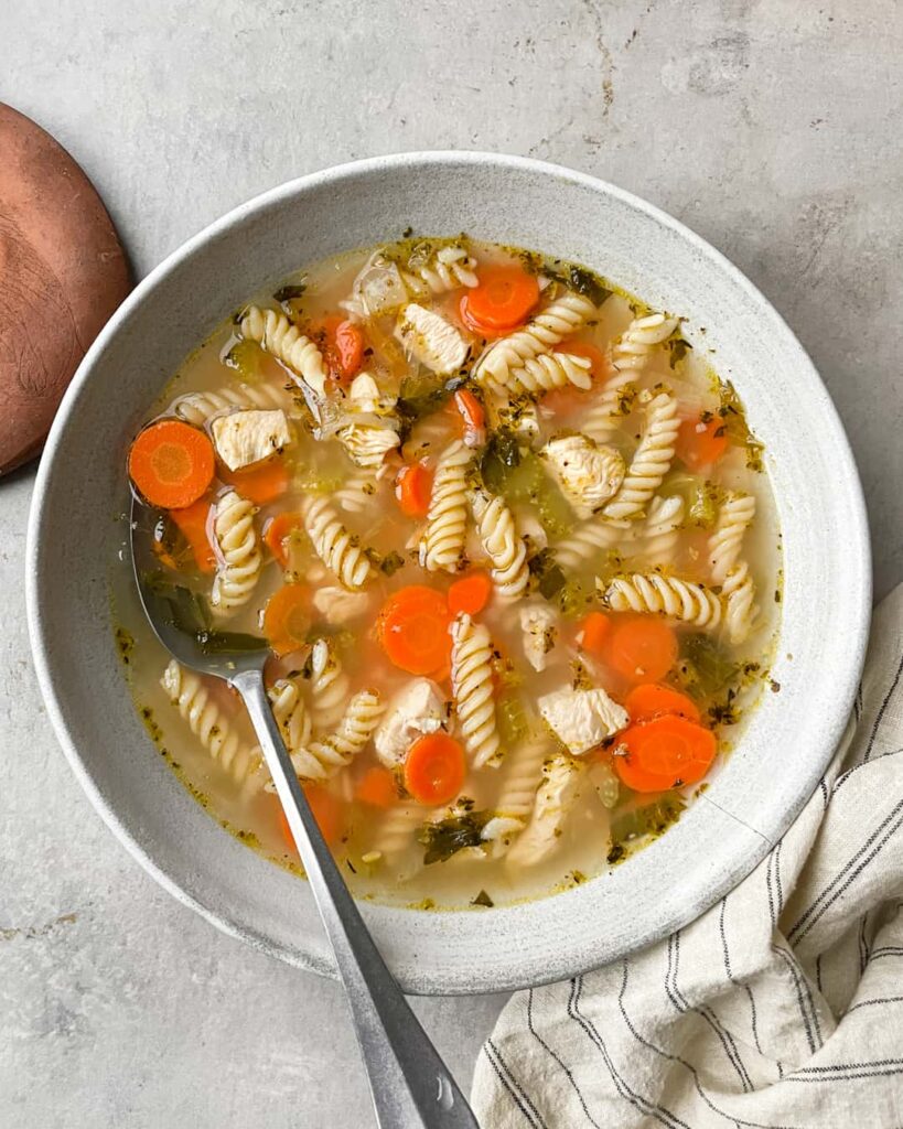 Quick and Easy Chicken Noodle Soup - Paleo, Gluten-Free